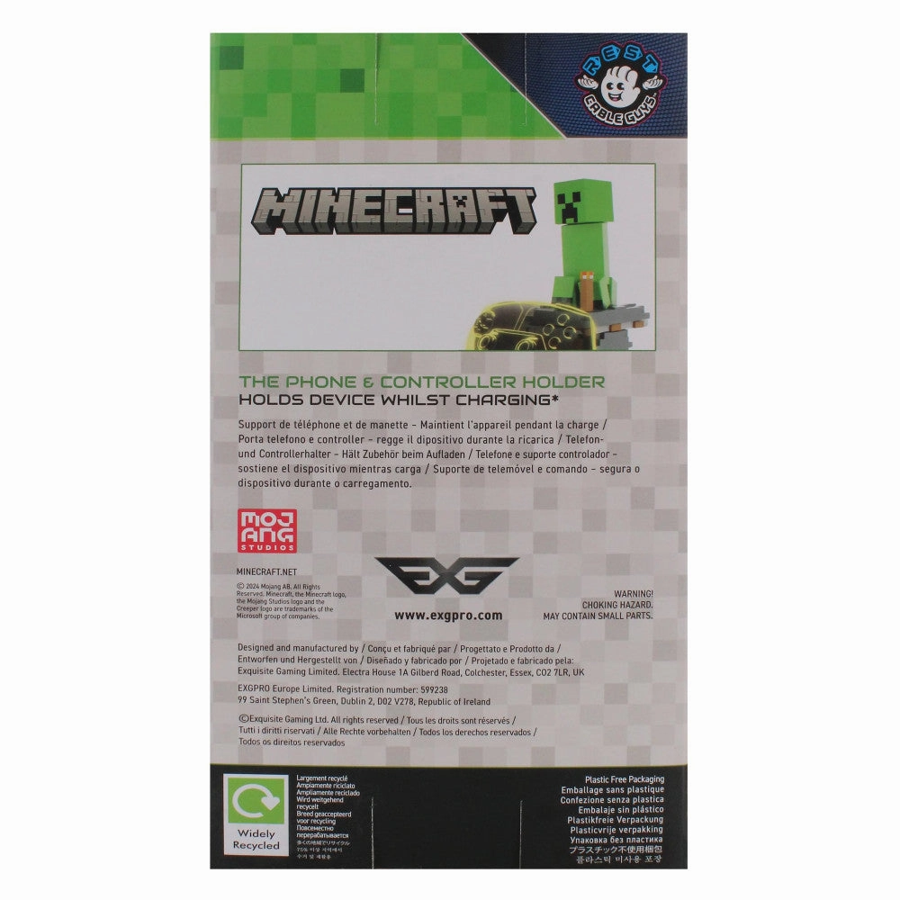 Exquisite Gaming Minecraft Creeper Controller & Phone Holder - Green