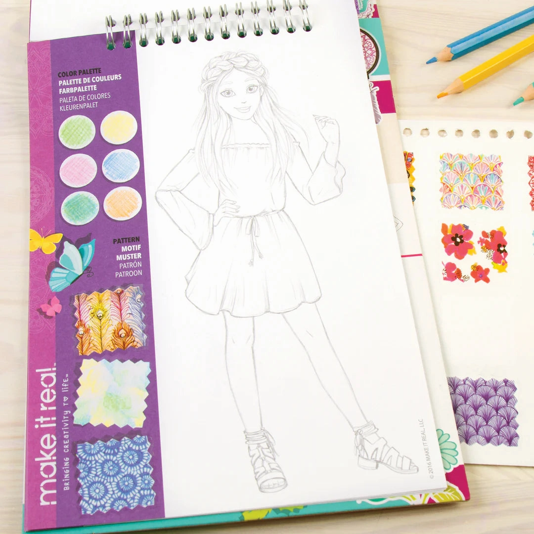 Fashion Design Sketchbook: Blooming Creativity