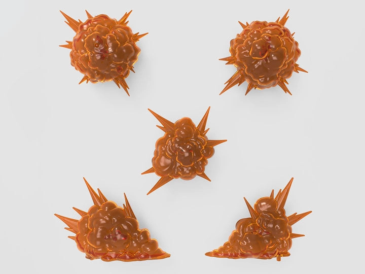 Figure-rise Standard Effect Burst Effect Orange Model Kit
