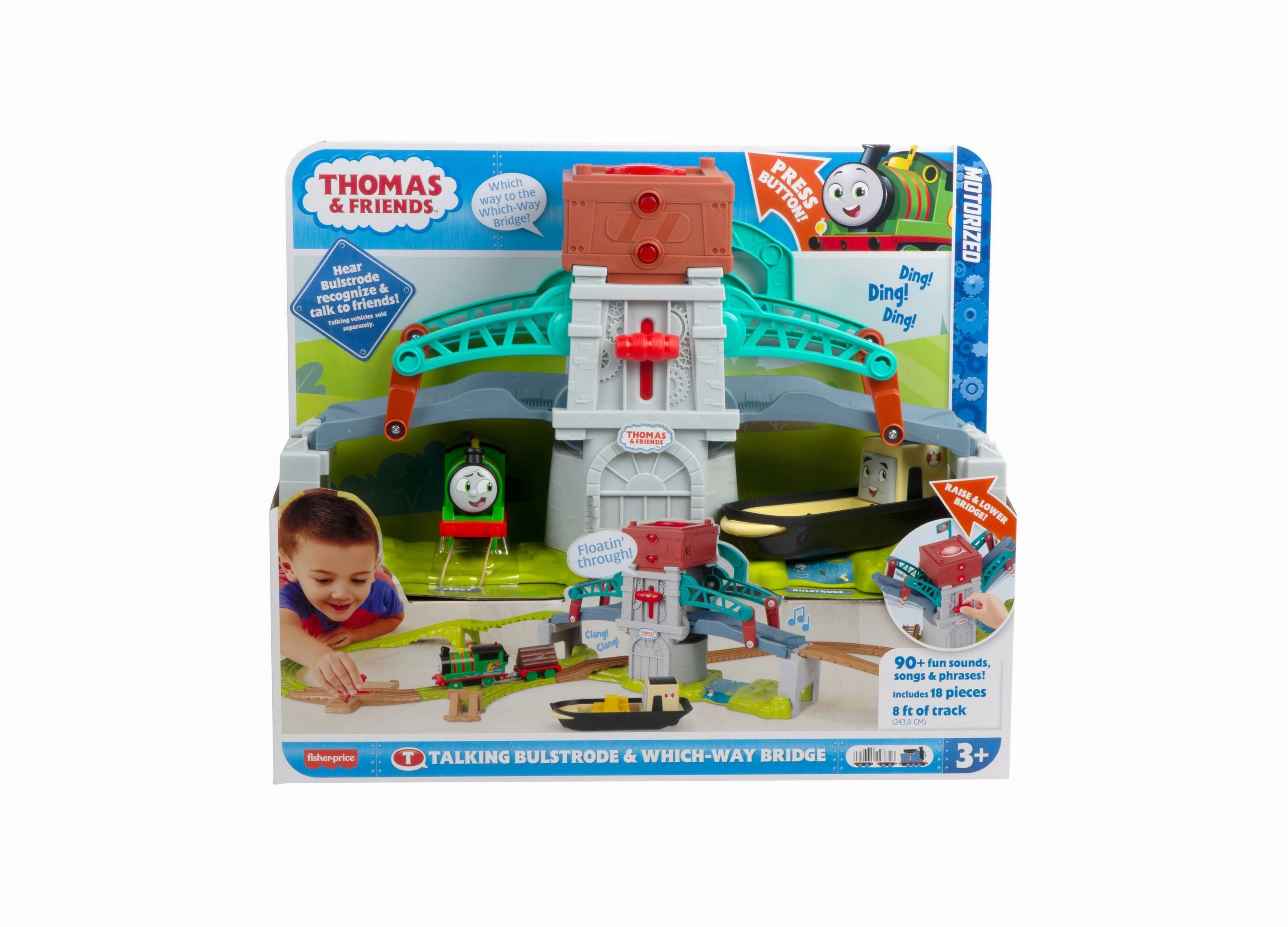 Fisher-Price Thomas & Friends Talking Bulstrode Which-Way Bridge Playset