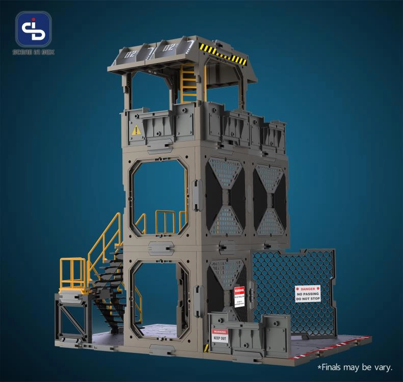 Fresh Retro Scene in Box Guard Tower Diorama Building Set SIB02