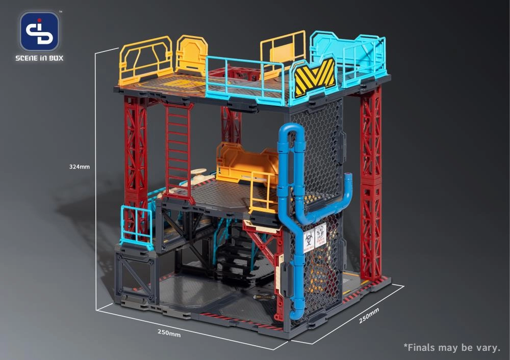 Fresh Retro Scene in Box Industrial Depot Diorama Building Set SIB07
