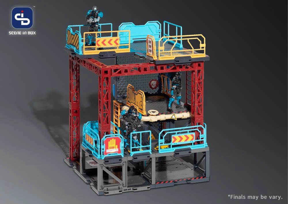 Fresh Retro Scene in Box Industrial Depot Diorama Building Set SIB07