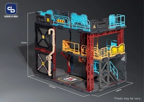 Fresh Retro Scene in Box Industrial Depot Diorama Building Set SIB07