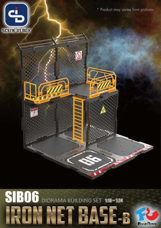Fresh Retro Scene in Box Iron Net Type B Diorama Building Set SIB06