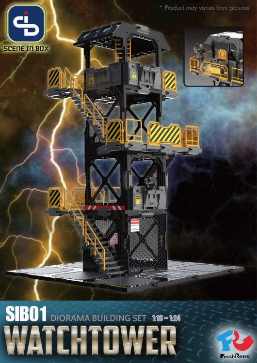 Fresh Retro Scene in Box Watchtower Diorama Building Set SIB01