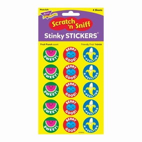 Friendly Fruit Scratch 'n Sniff Stinky Stickers