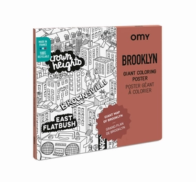 Giant Coloring Poster Folded Brooklyn