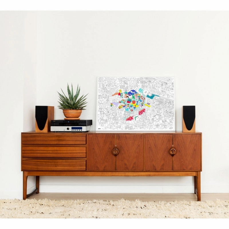 Giant Coloring Poster Folded Kids Life