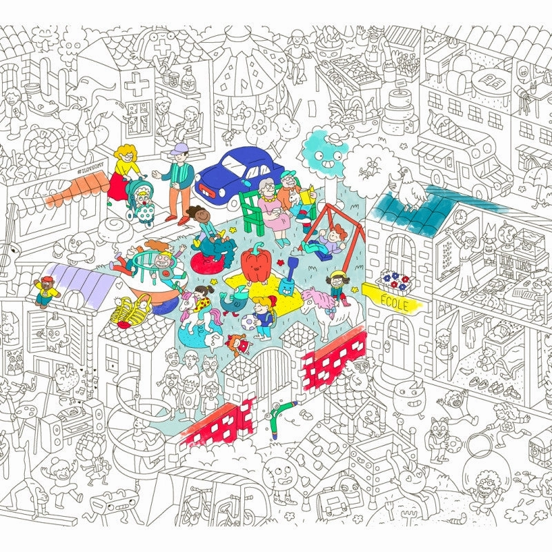 Giant Coloring Poster Folded Kids Life