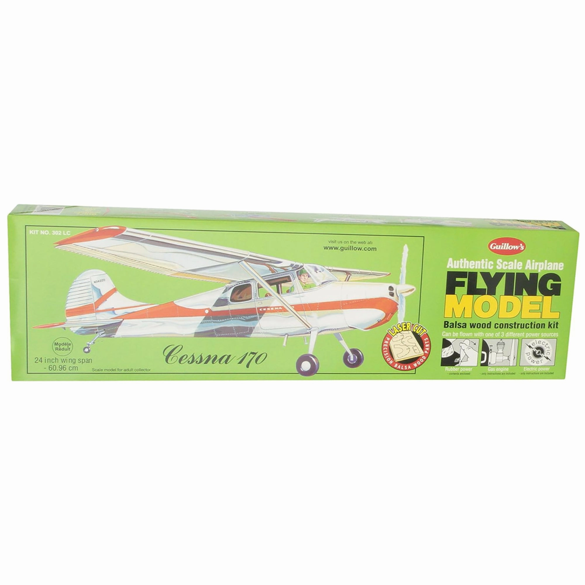 Guillow's Cessna 170 1/18 Scale Balsa Model Airplane Kit