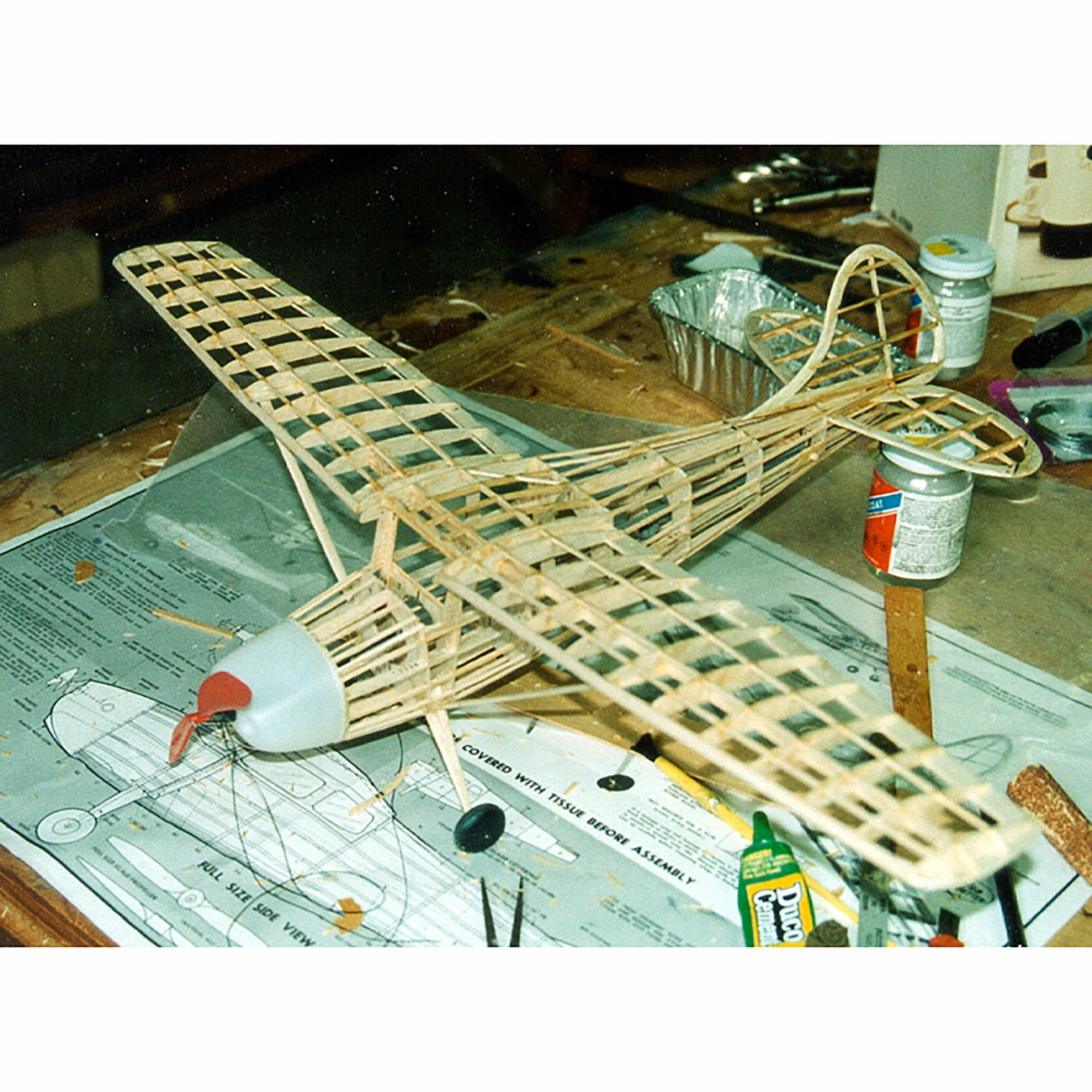 Guillow's Cessna 170 1/18 Scale Balsa Model Airplane Kit