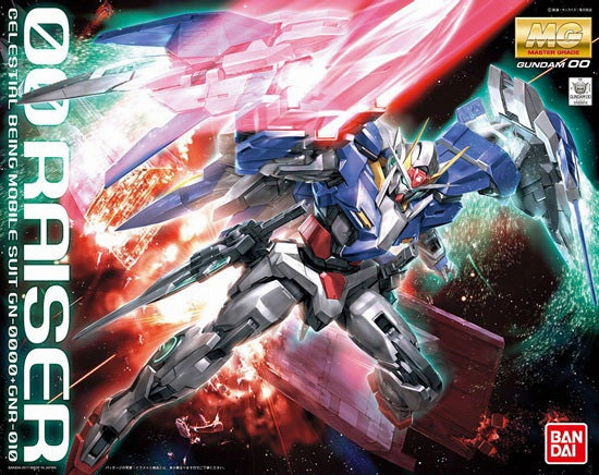 Gundam 1/100 MG 00 GN-0000 GNR-010 OO Raiser Celestial Being Model Kit