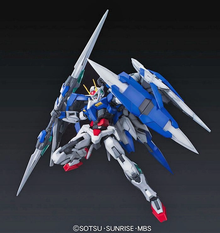 Gundam 1/100 MG 00 GN-0000 GNR-010 OO Raiser Celestial Being Model Kit