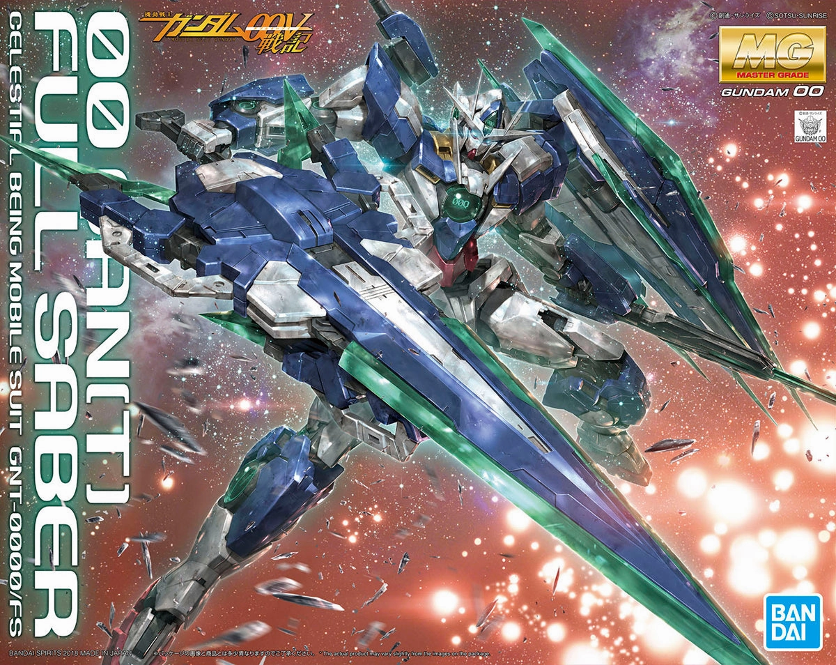 Gundam 1/100 MG 00 OO Battlefield Record GNT-0000/FS 00 Qan[T] (Quanta) Full Saber Model Kit