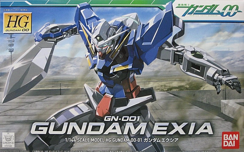 Gundam 1/144 HG 00 #01 GN-001 Gundam Exia Model Kit