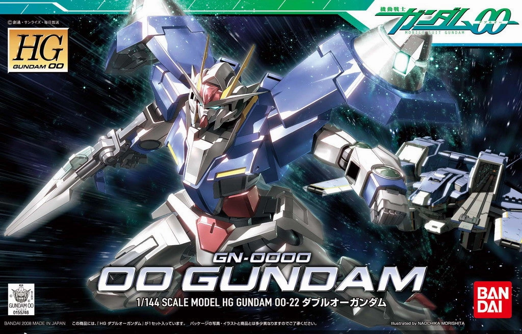 Gundam 1/144 HG 00 #22 GN-0000 00 Gundam Model Kit