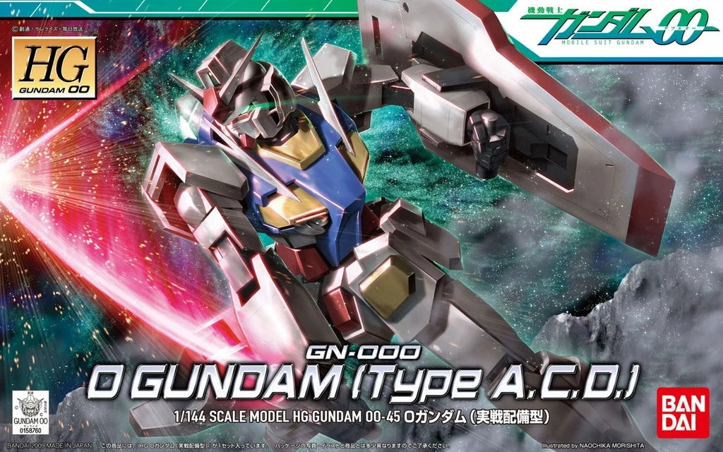 Gundam 1/144 HG 00 #45 GN-000 0 Gundam (Type A.C.D.) Model Kit
