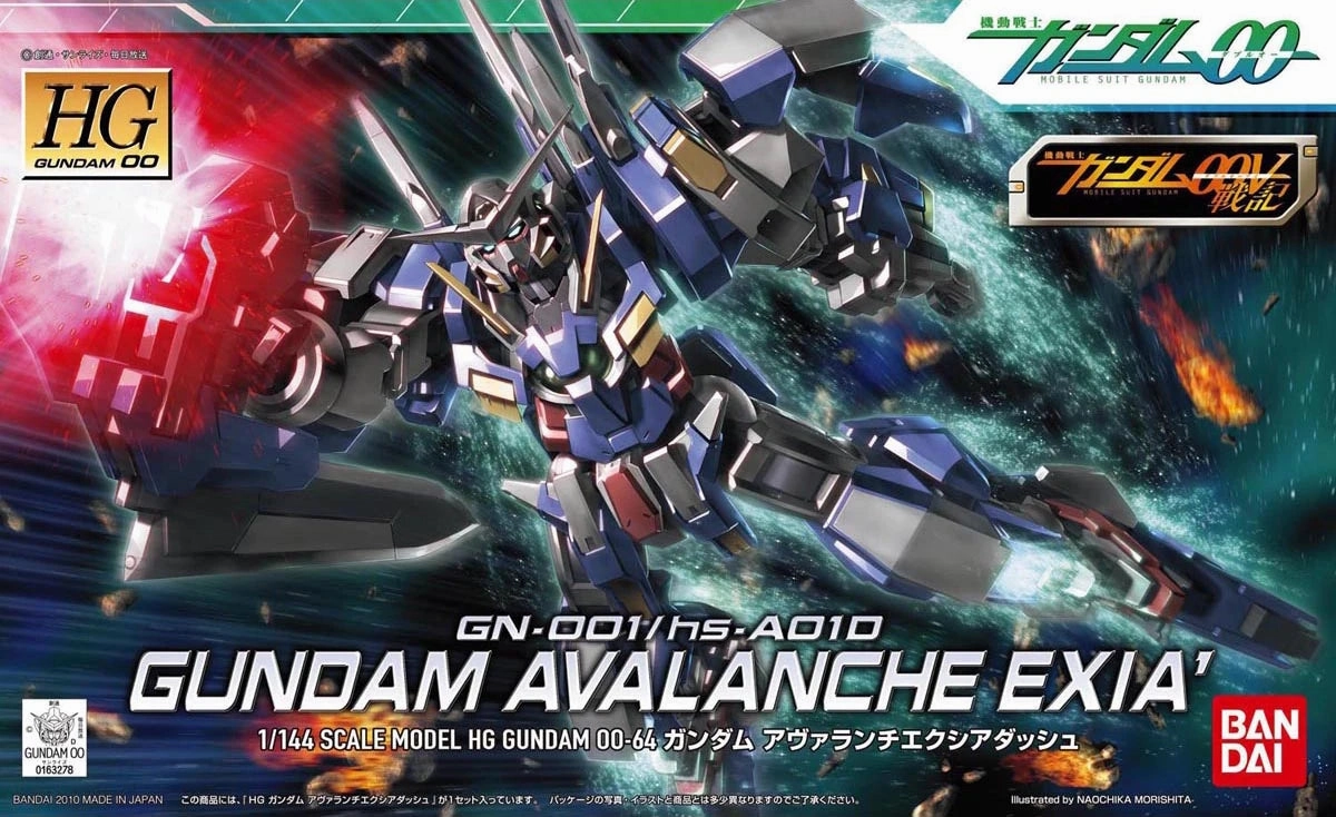 Gundam 1/144 HG 00 #64 GN-001/hs-A01D Avalanche Exia Dash Model Kit