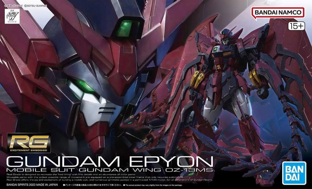 Gundam Real Grade 1/144 Mobile Suit Gundam Wing RG Gundam Epyon Model Kit