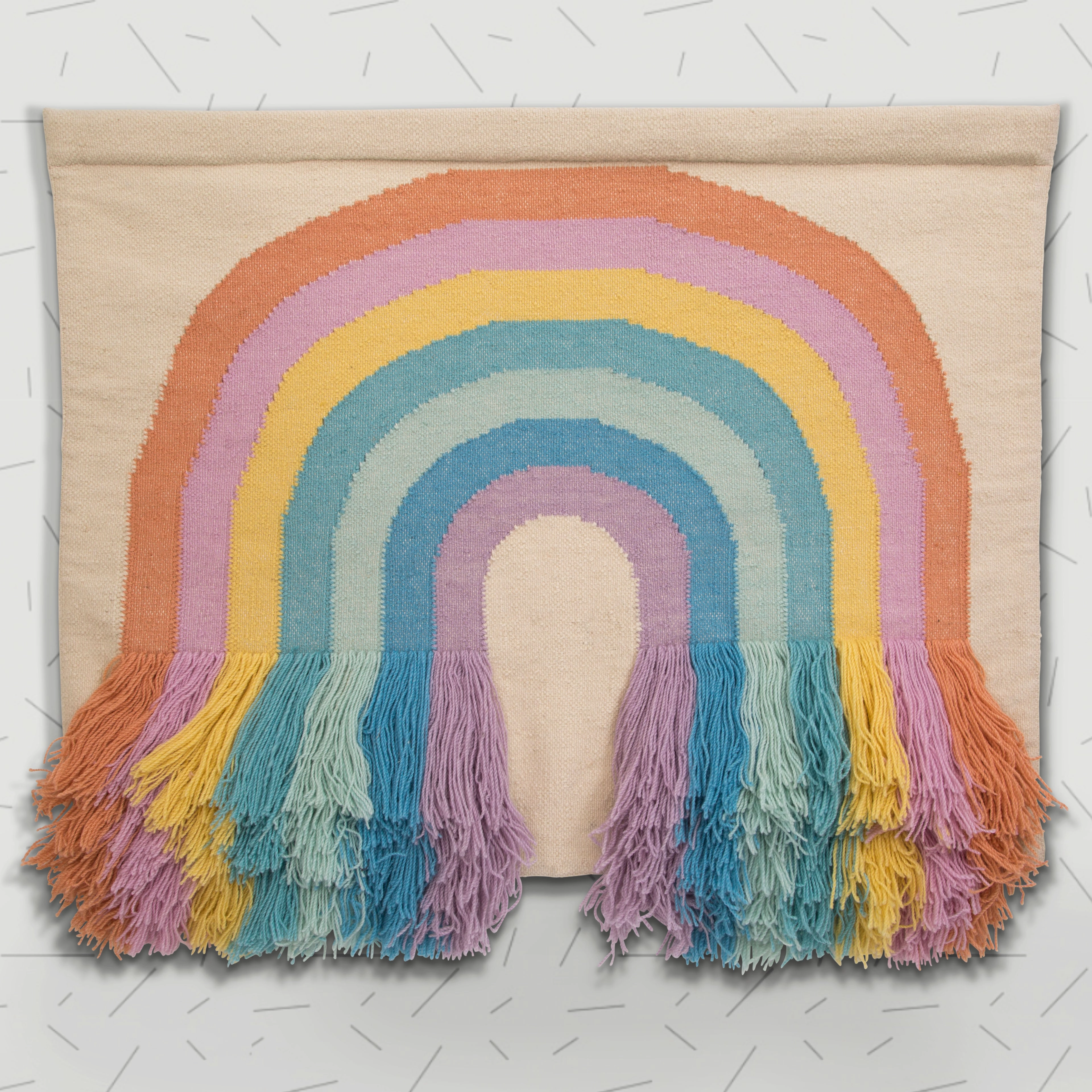 Handwoven Rainbow Wall Hanging
