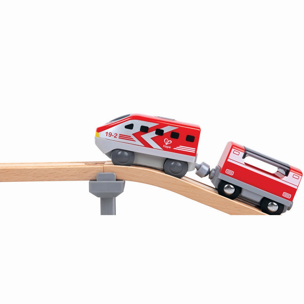 Hape Intercity - Battery-Operated Locomotive Set - Vibrant Colors
