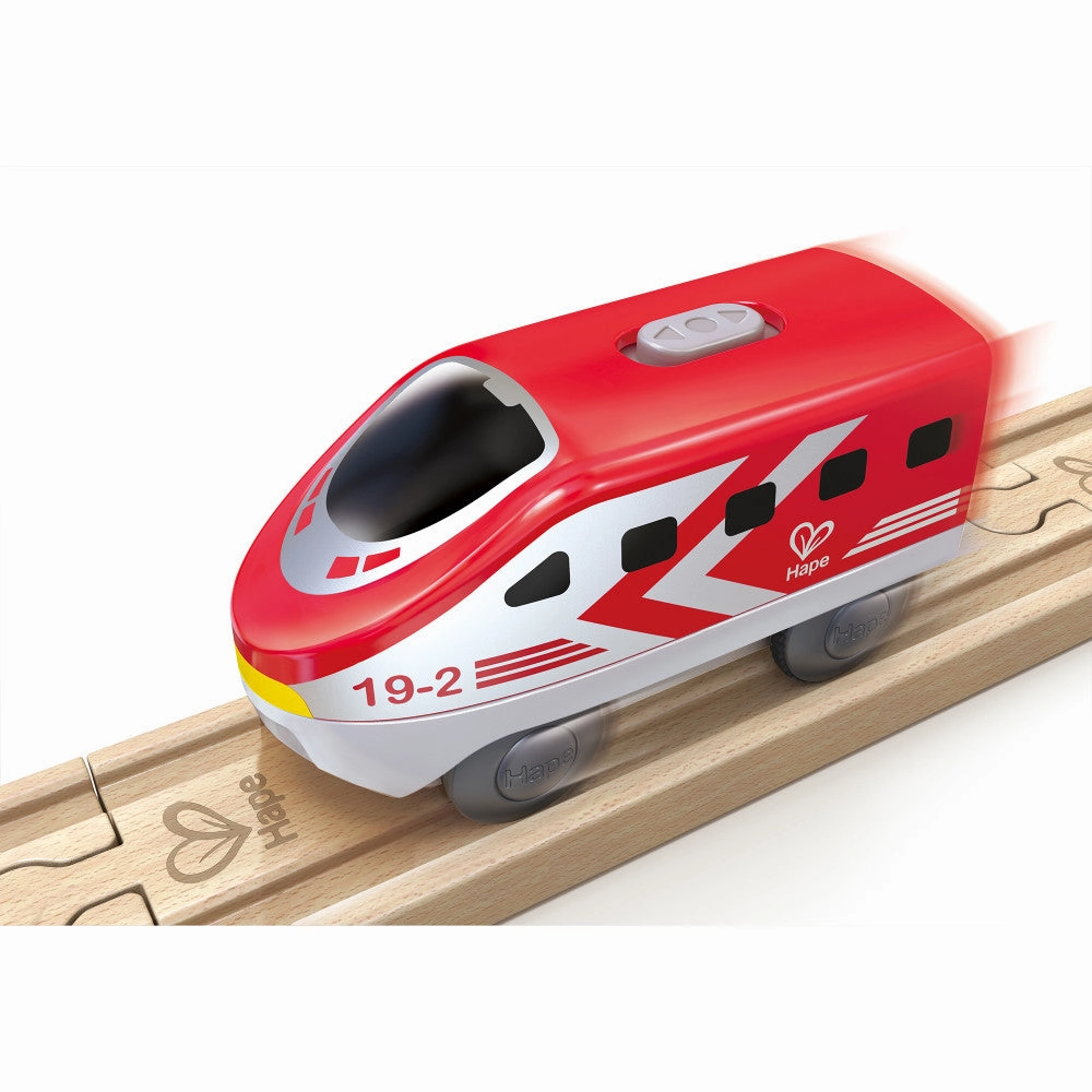 Hape Intercity - Battery-Operated Locomotive Set - Vibrant Colors
