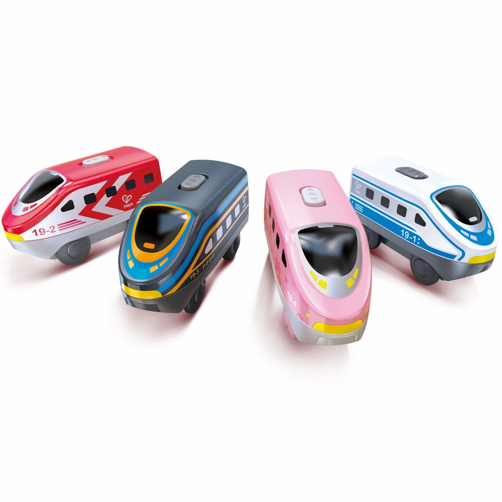 Hape Intercity - Battery-Operated Locomotive Set - Vibrant Colors