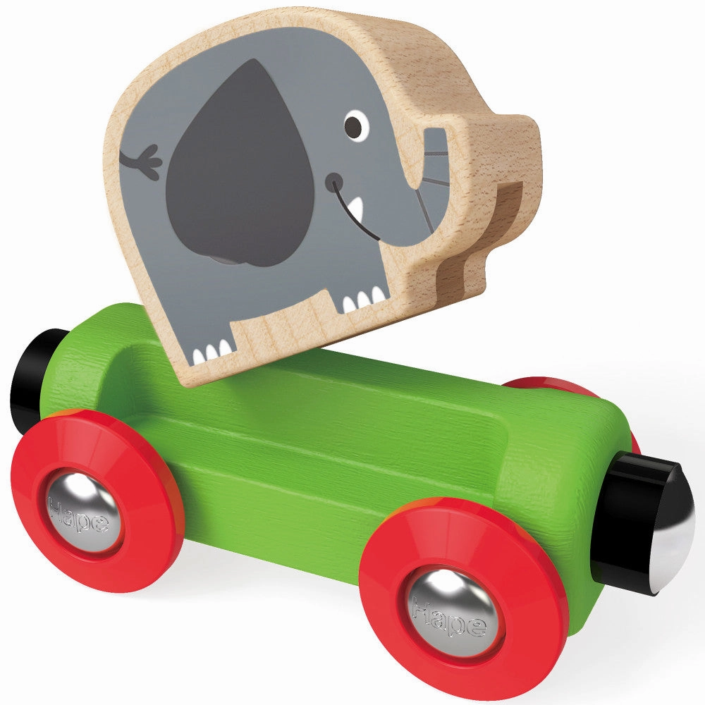 Hape Jungle Journey Train Set - Magnetic Animal Adventure