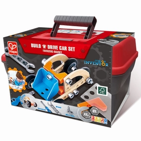 Hape Junior Inventor Build 'N' Drive Car Set - 37pcs