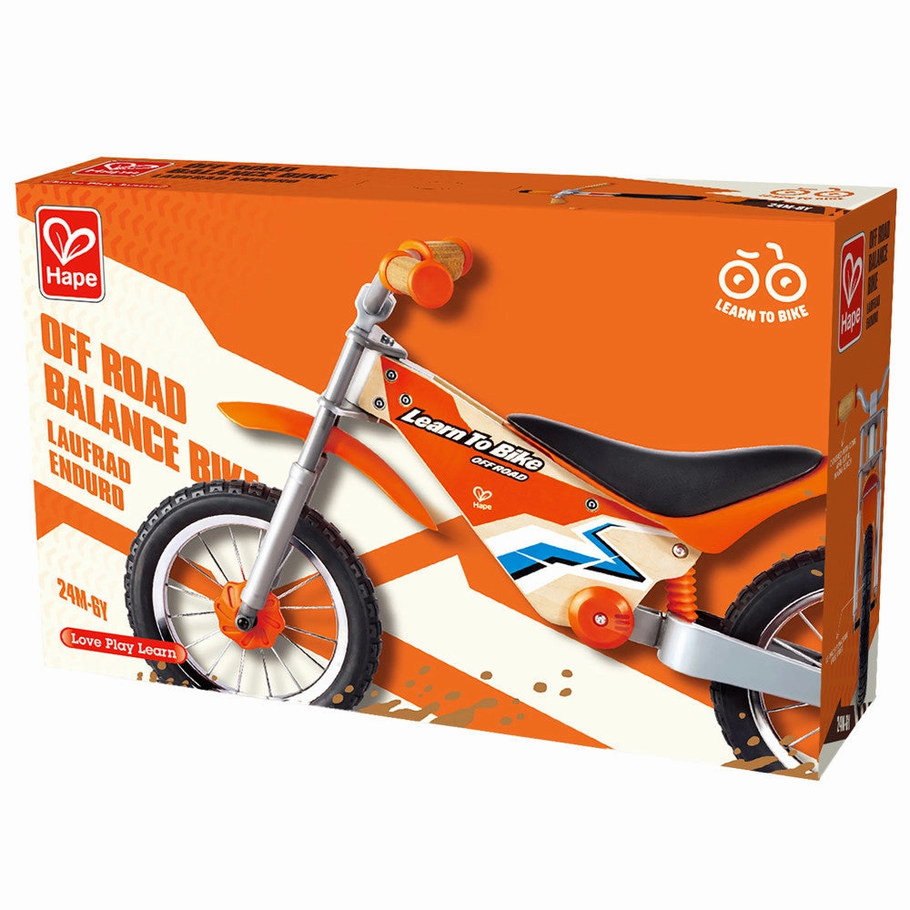 Hape Off-Road Balance Bike - Orange Adventure Rider