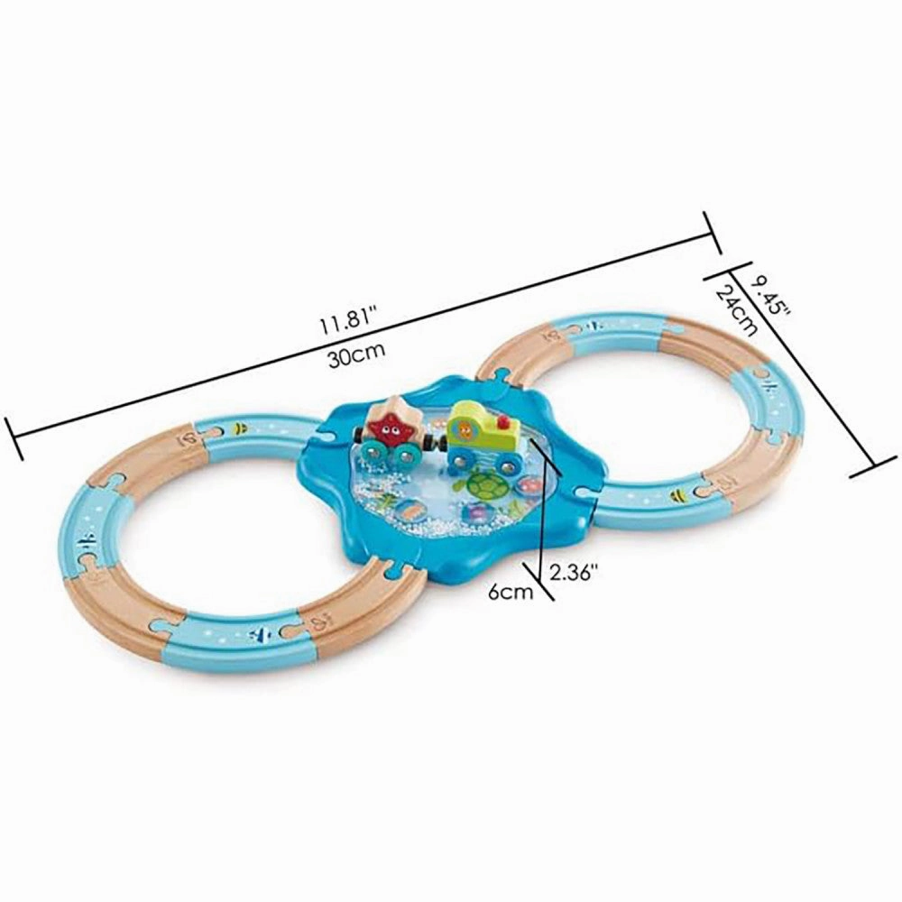 Hape Undersea Adventure Wooden Train Set - Figure 8 Track