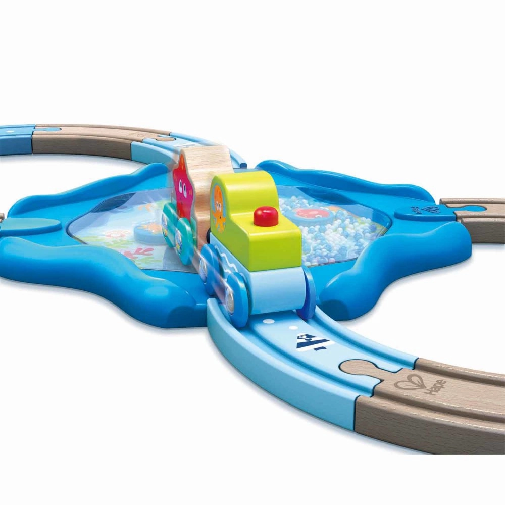 Hape Undersea Adventure Wooden Train Set - Figure 8 Track