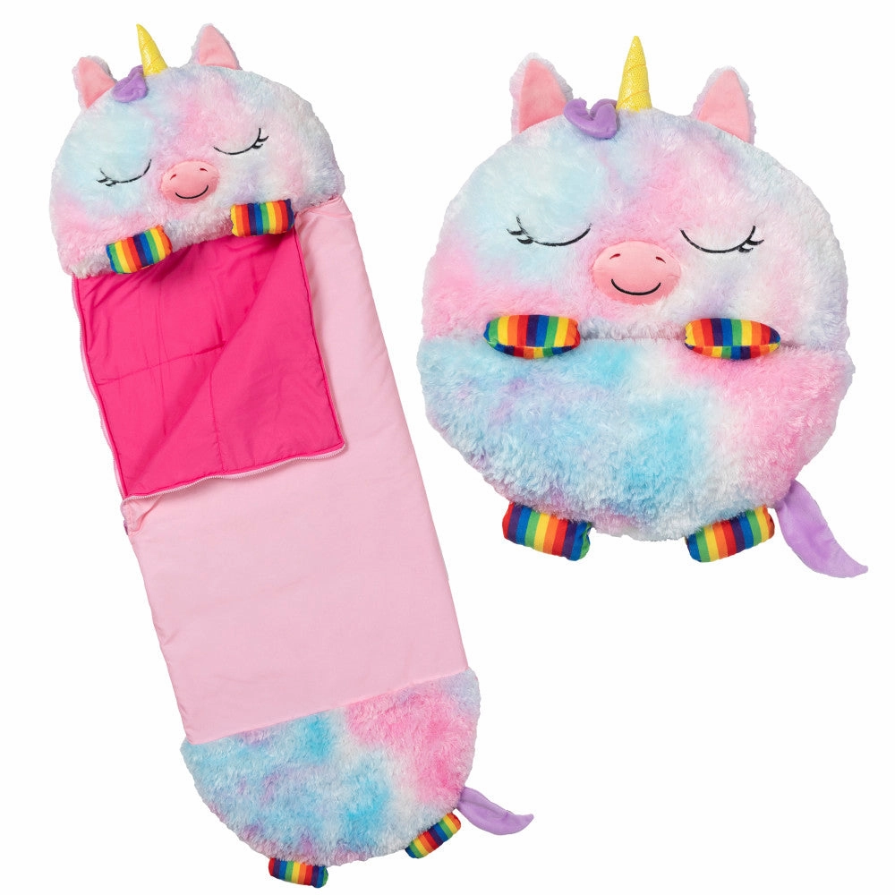 Happy Nappers Large 66 inch Rainbow Unicorn Sleepy Sack & Pillow for Kids 7 