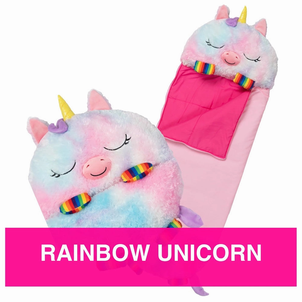 Happy Nappers Large 66 inch Rainbow Unicorn Sleepy Sack & Pillow for Kids 7 