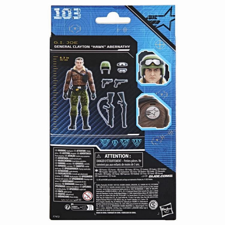 Hasbro G.I. Joe Classified Series #103 General Clayton "Hawk" Abernathy Action Figure
