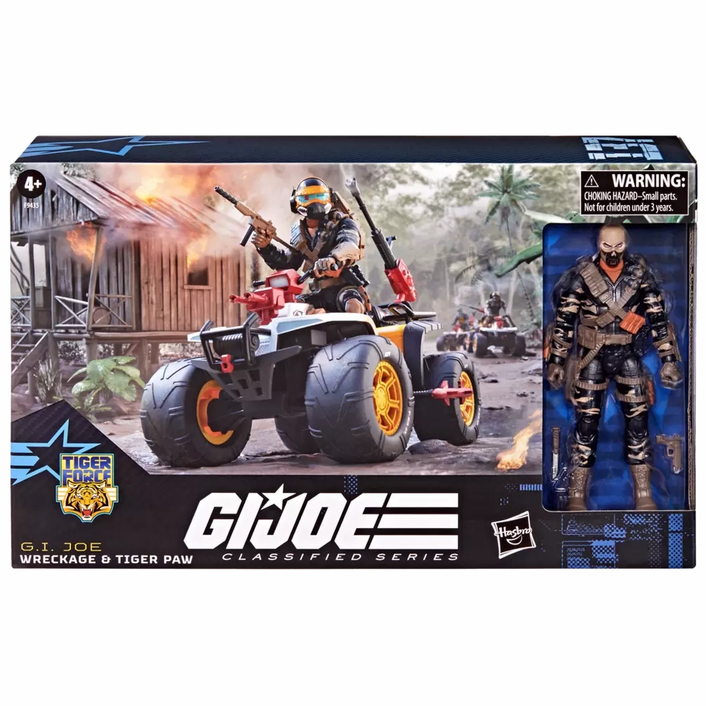 Hasbro G.I. Joe Classified Series #137 Wreckage and Tiger Paw Vehicle and Action Figure