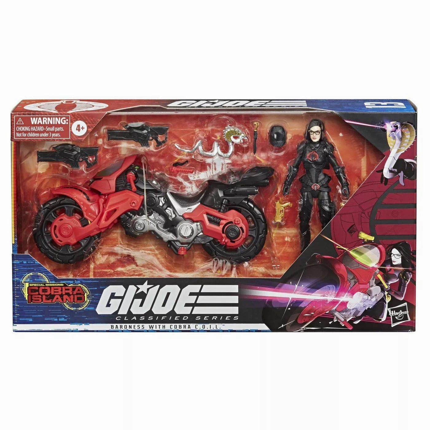 Hasbro G.I. Joe Classified Series #13 Baroness with Cobra C.O.I.L Vehicle Action Figure