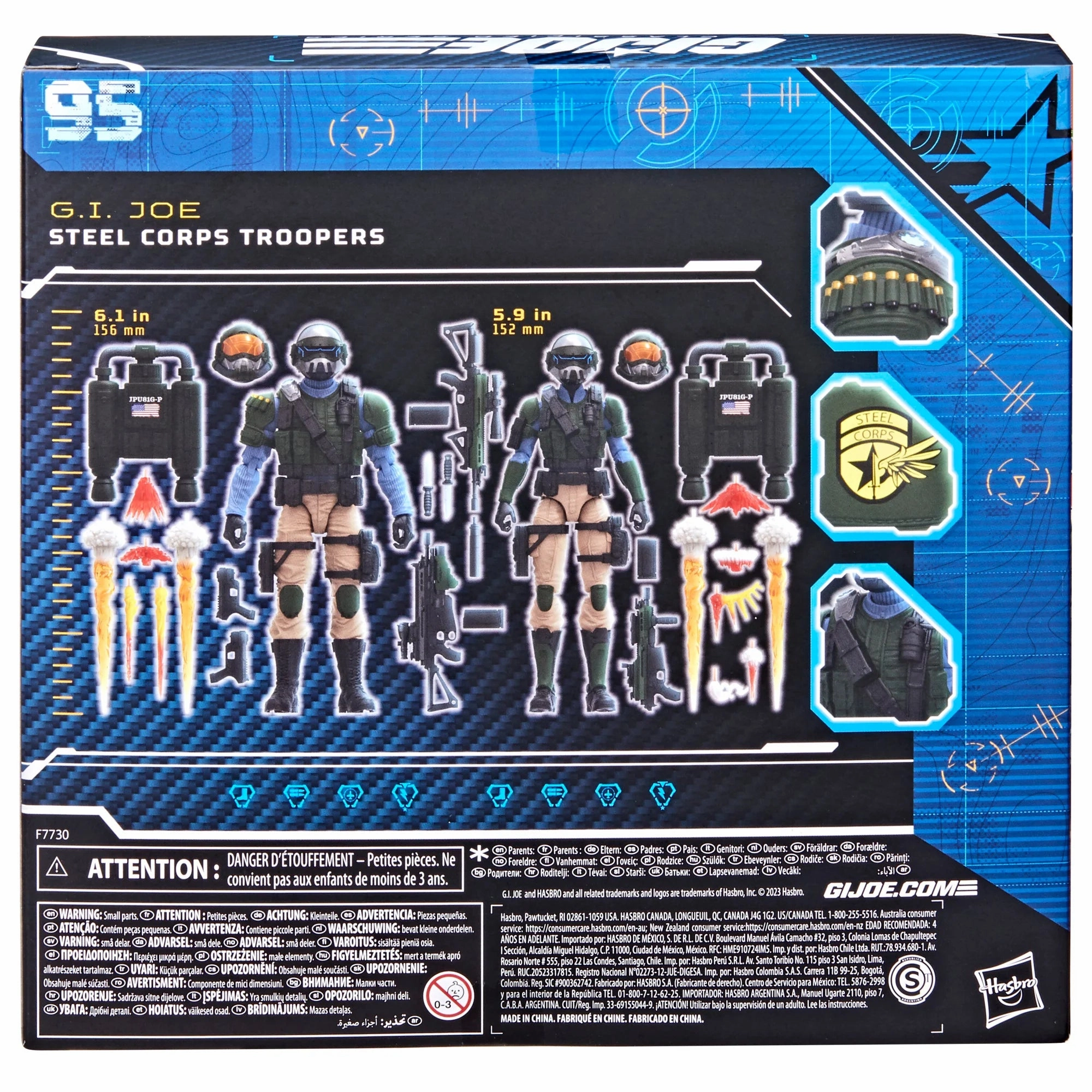 Hasbro G.I. Joe Classified Series #95 Steel Corps Trooper 2 Pack Action Figure