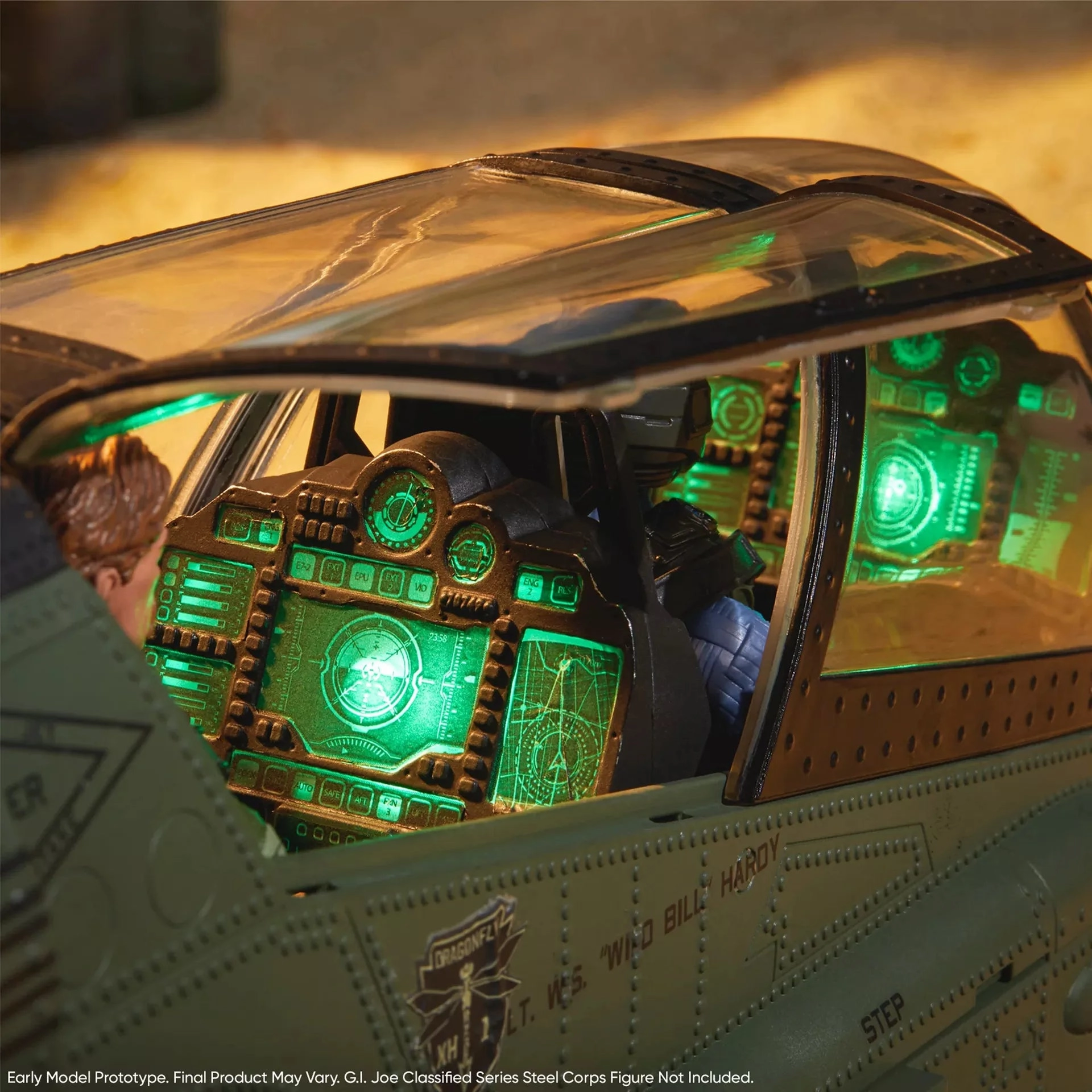 Hasbro G.I. Joe Classified Series Assault Copter Dragonfly (XH-1) Haslab Exclusive Action Figure (All Tiers Unlocked)
