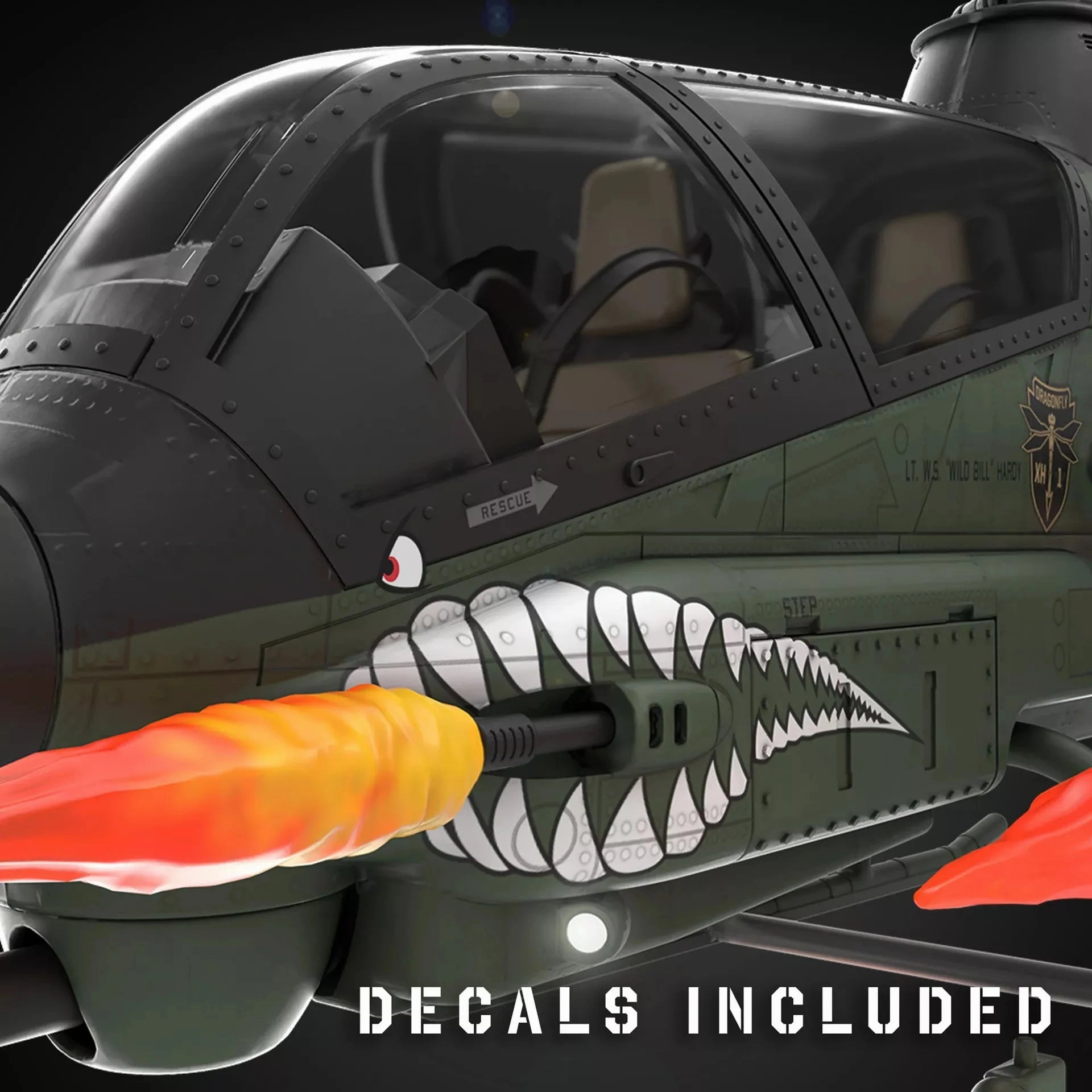 Hasbro G.I. Joe Classified Series Assault Copter Dragonfly (XH-1) Haslab Exclusive Action Figure (All Tiers Unlocked)