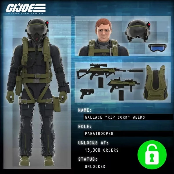 Hasbro G.I. Joe Classified Series Assault Copter Dragonfly (XH-1) Haslab Exclusive Action Figure (All Tiers Unlocked)