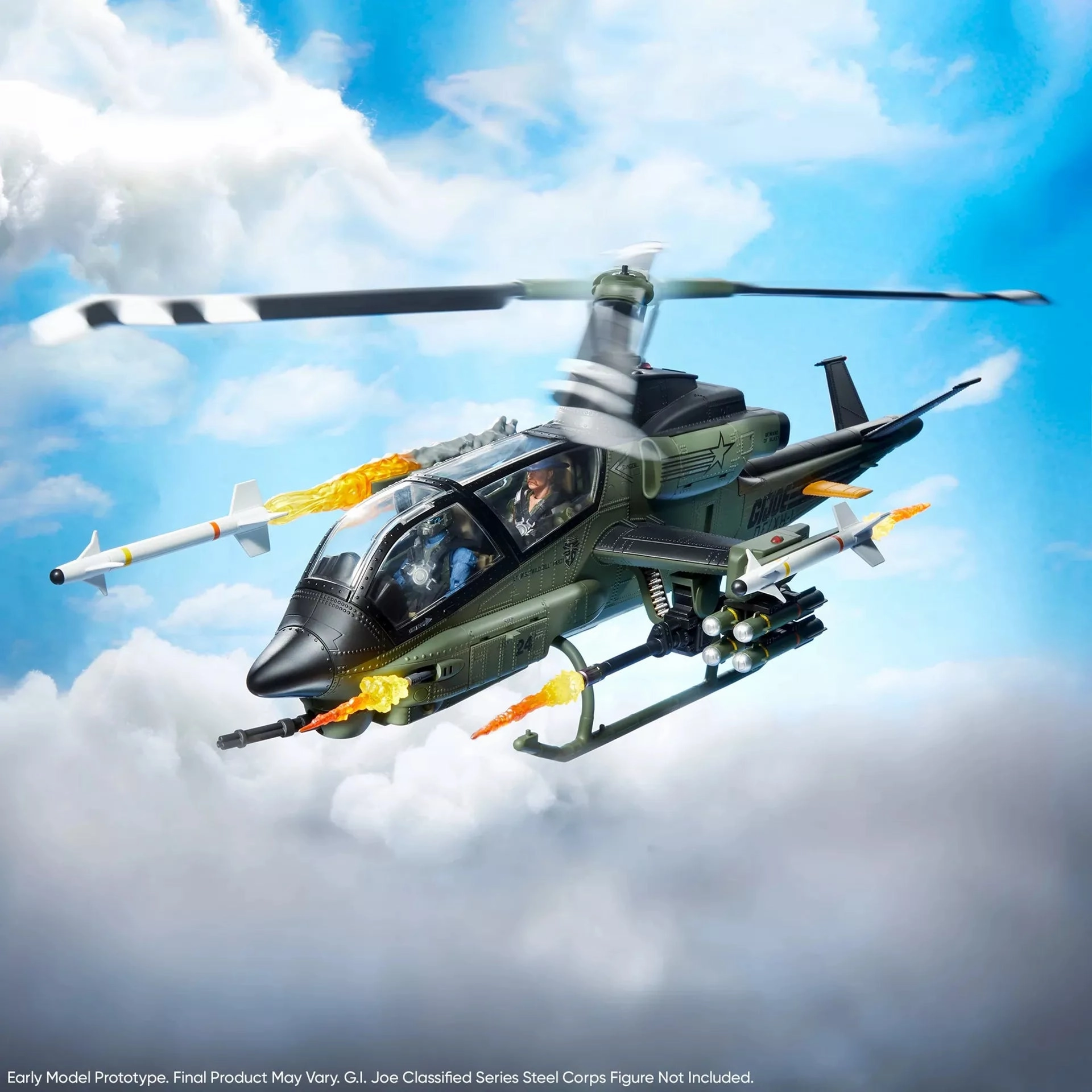 Hasbro G.I. Joe Classified Series Assault Copter Dragonfly (XH-1) Haslab Exclusive Action Figure (All Tiers Unlocked)