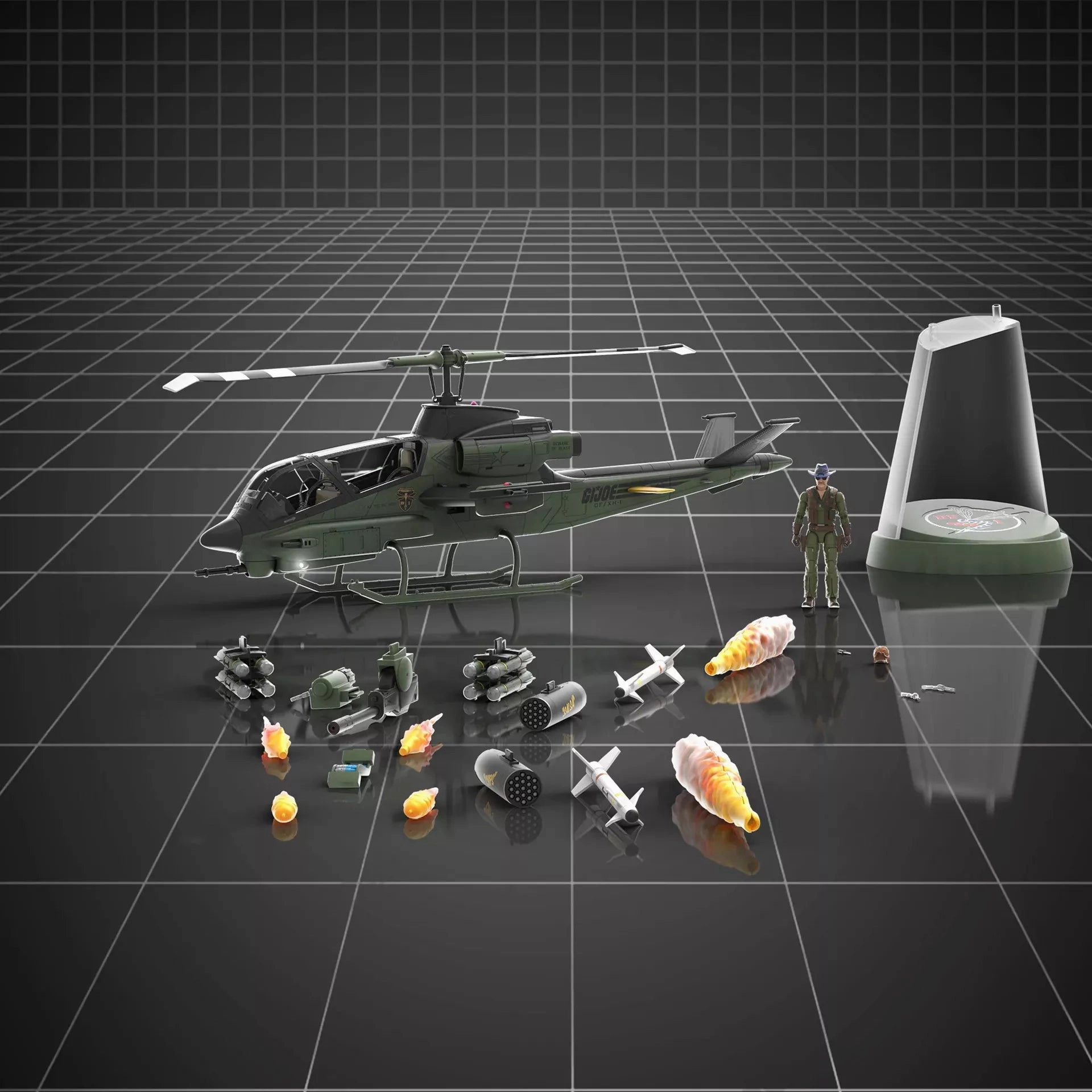 Hasbro G.I. Joe Classified Series Assault Copter Dragonfly (XH-1) Haslab Exclusive Action Figure (All Tiers Unlocked)