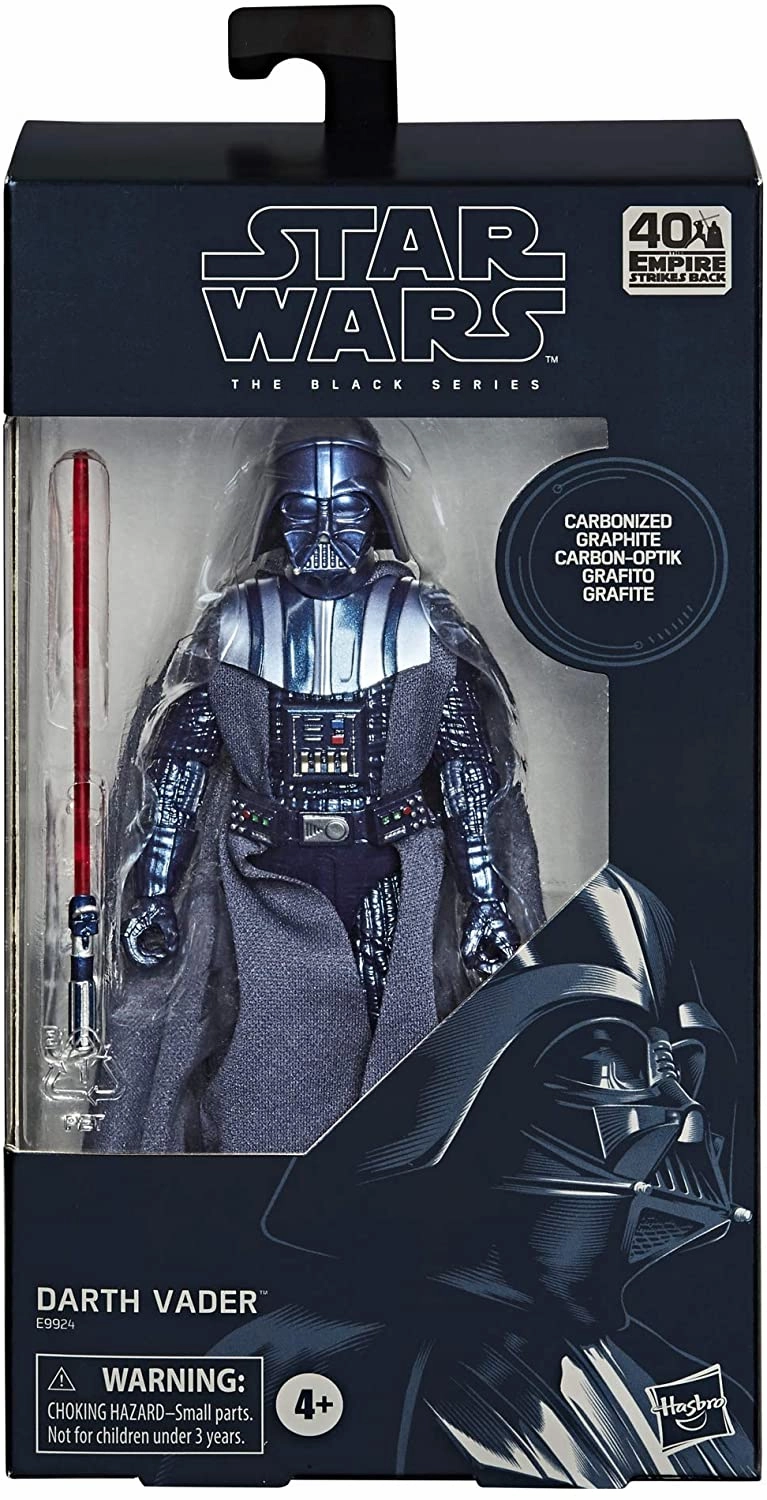 Hasbro Star Wars Black Series 40th Carbonized Graphite Darth Vader Exclusive 6 Inch Action Figure