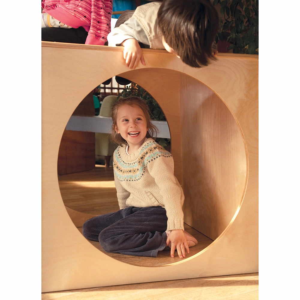 Hide Away Cube with Portholes | Eco-Friendly Classroom Play Space