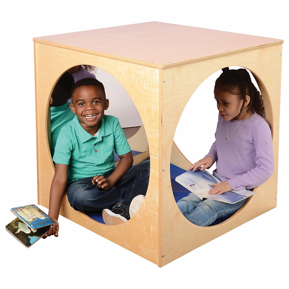Hide Away Cube with Portholes | Eco-Friendly Classroom Play Space