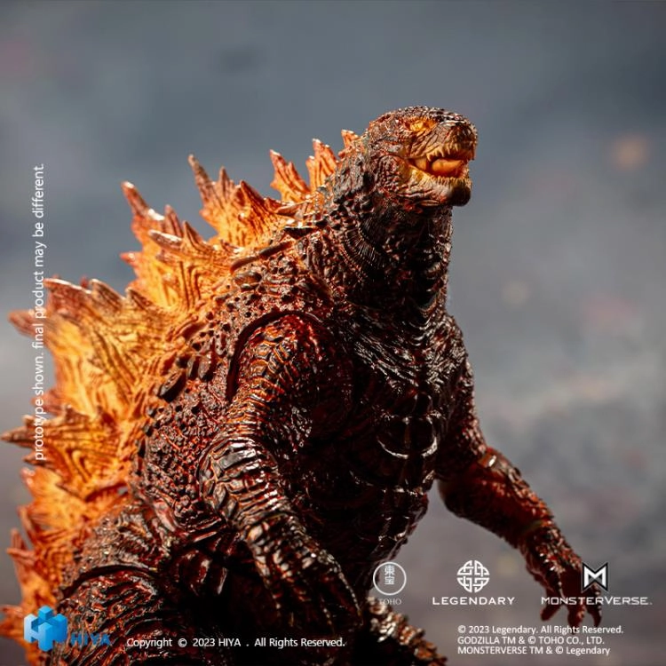 Hiya Toys 1/18 Godzilla: King of the Monsters Burning Godzilla Action Figure