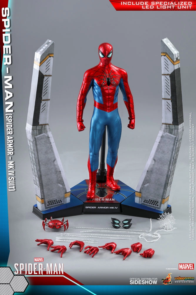 Hot Toys 1/6 Marvels Spider-Man Game Spider Man (Spider Armor - MK IV Suit) Sixth Scale Figure VGM43