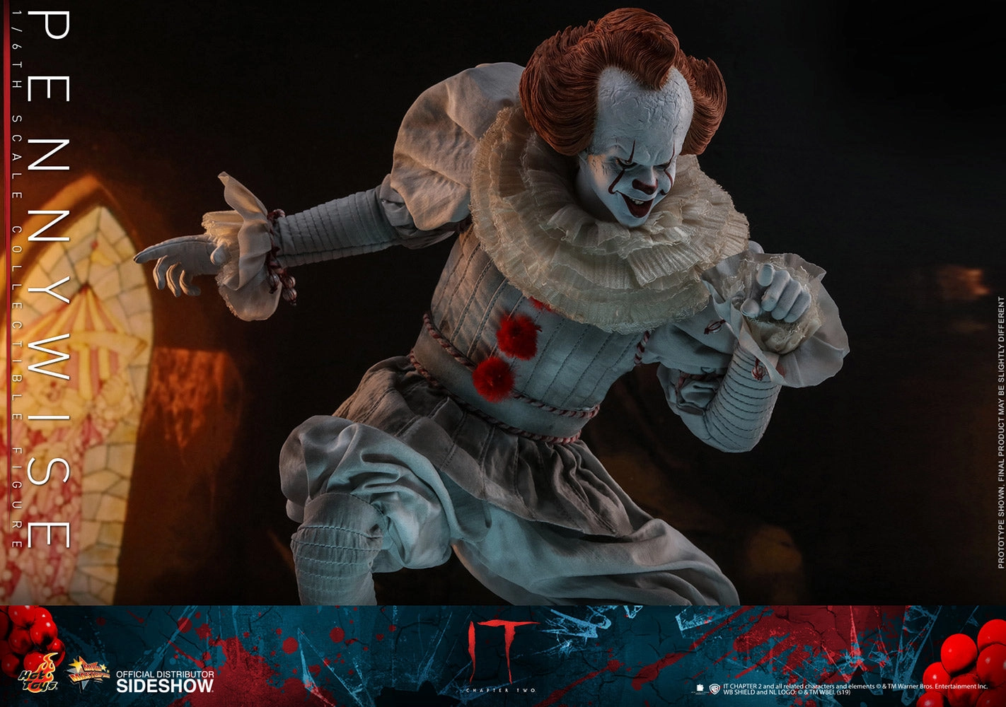 Hot Toys Movie Masterpiece 1/6 Scale Figure - IT Chapter Two - Pennywise